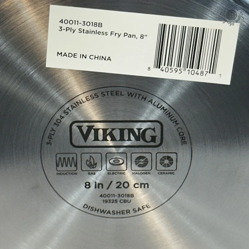 NWT Viking 3-Ply Bonded Stainless Steel Fry Pan 8